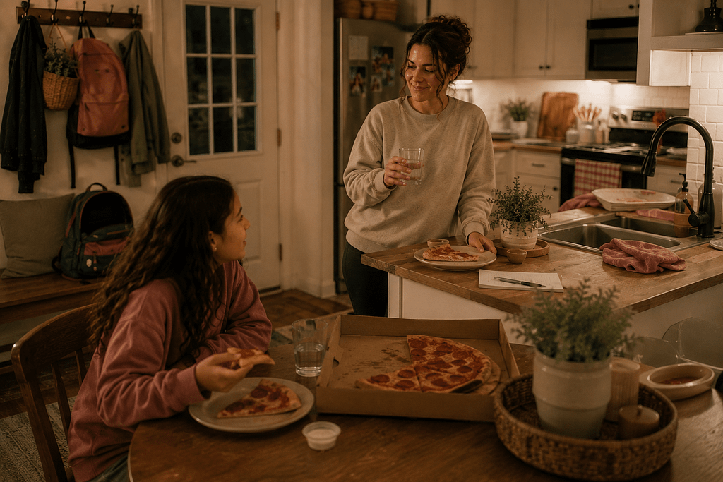 After-School Routine pizza