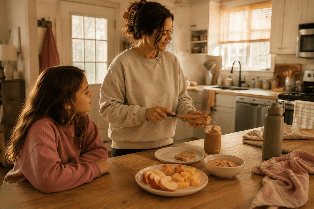 After-School Routine snack time