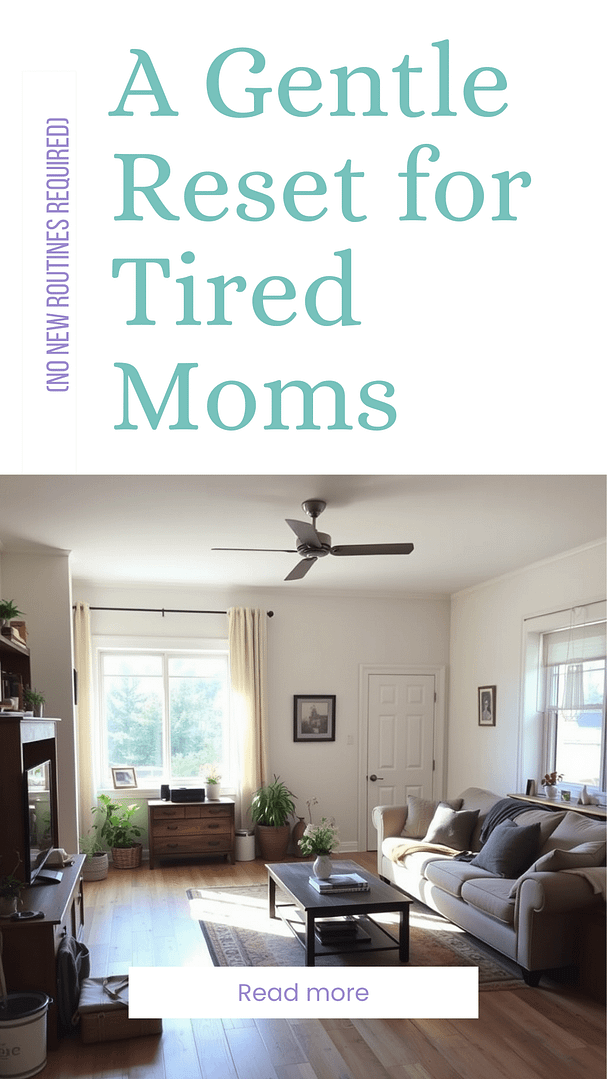 Gentle reset for tired moms pin