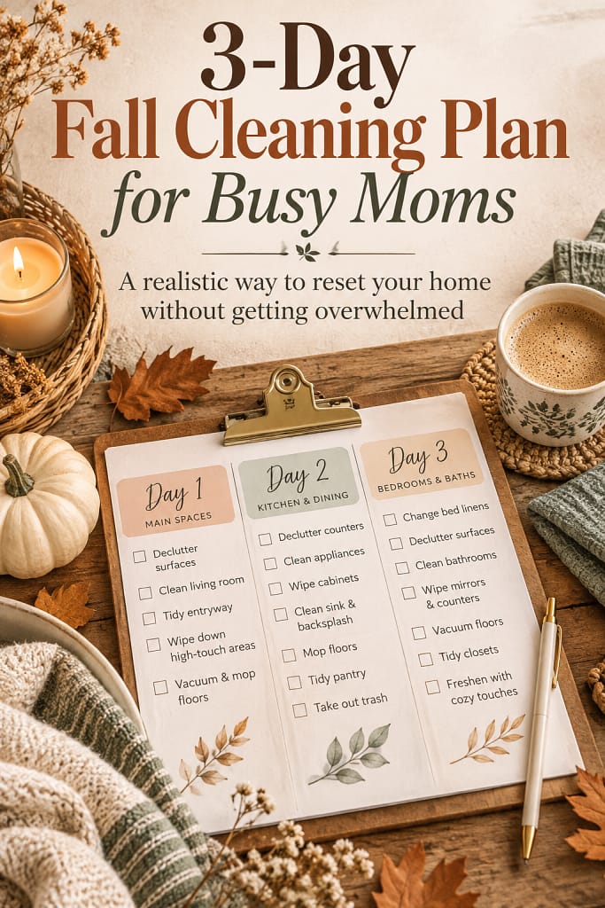 Fall cleaning plan pin