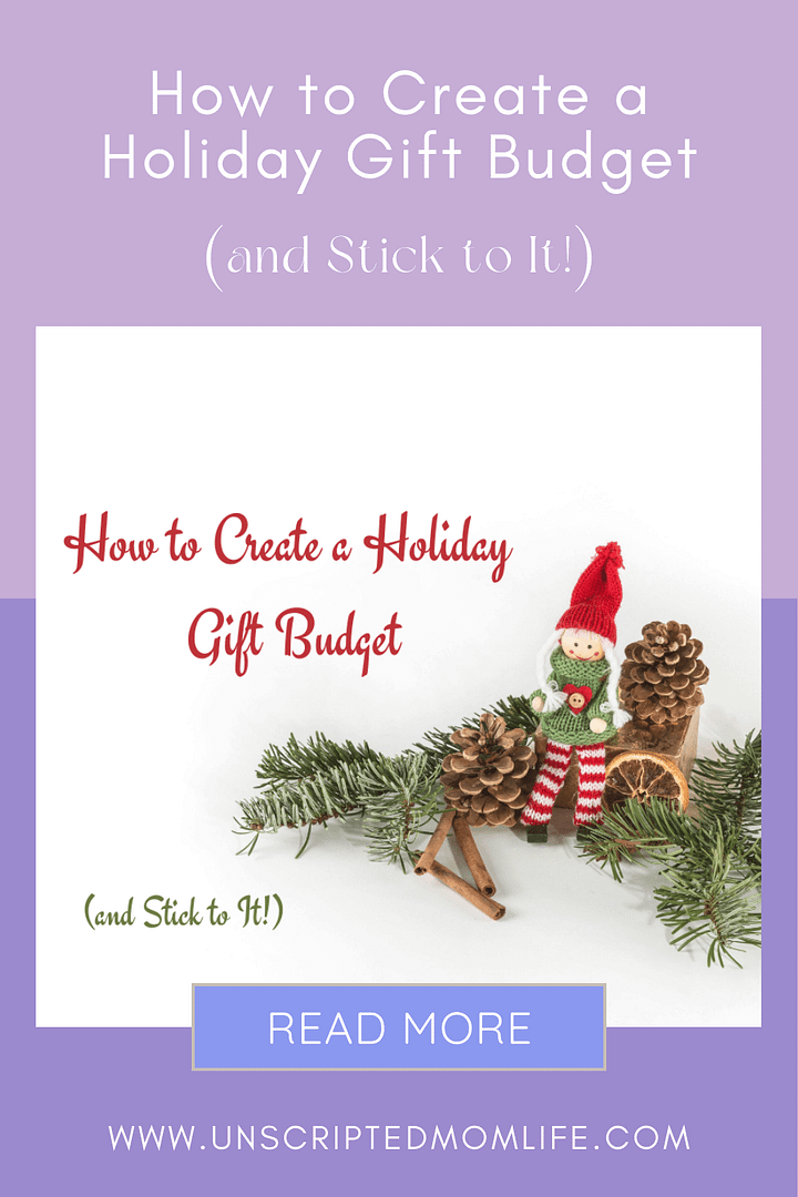 Create a Holiday Gift Budget pin