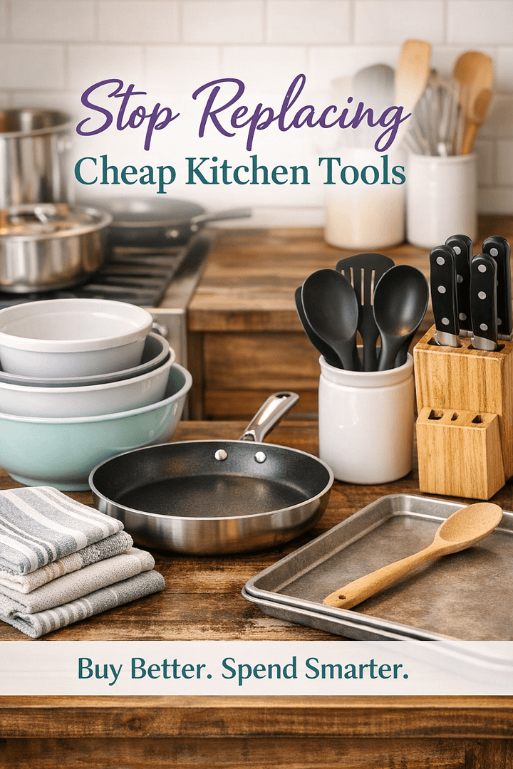 Affordable Kitchen Essentials pin 1