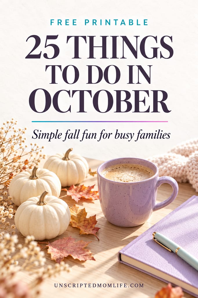 October Bucket List pin