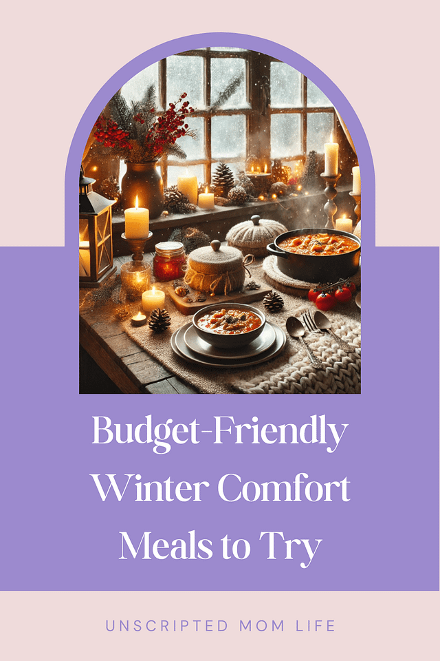 Winter Comfort Meals pin