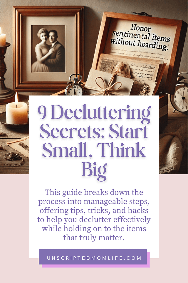 decluttering secrets pin