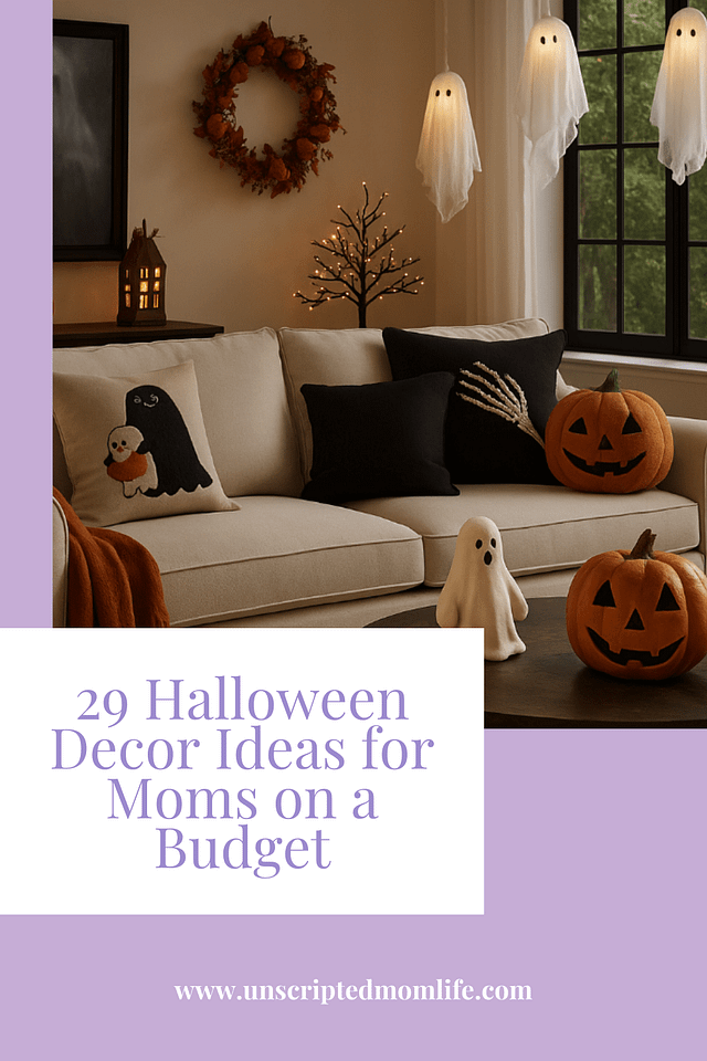Halloween Decor Ideas for Moms on a Budget pin 1