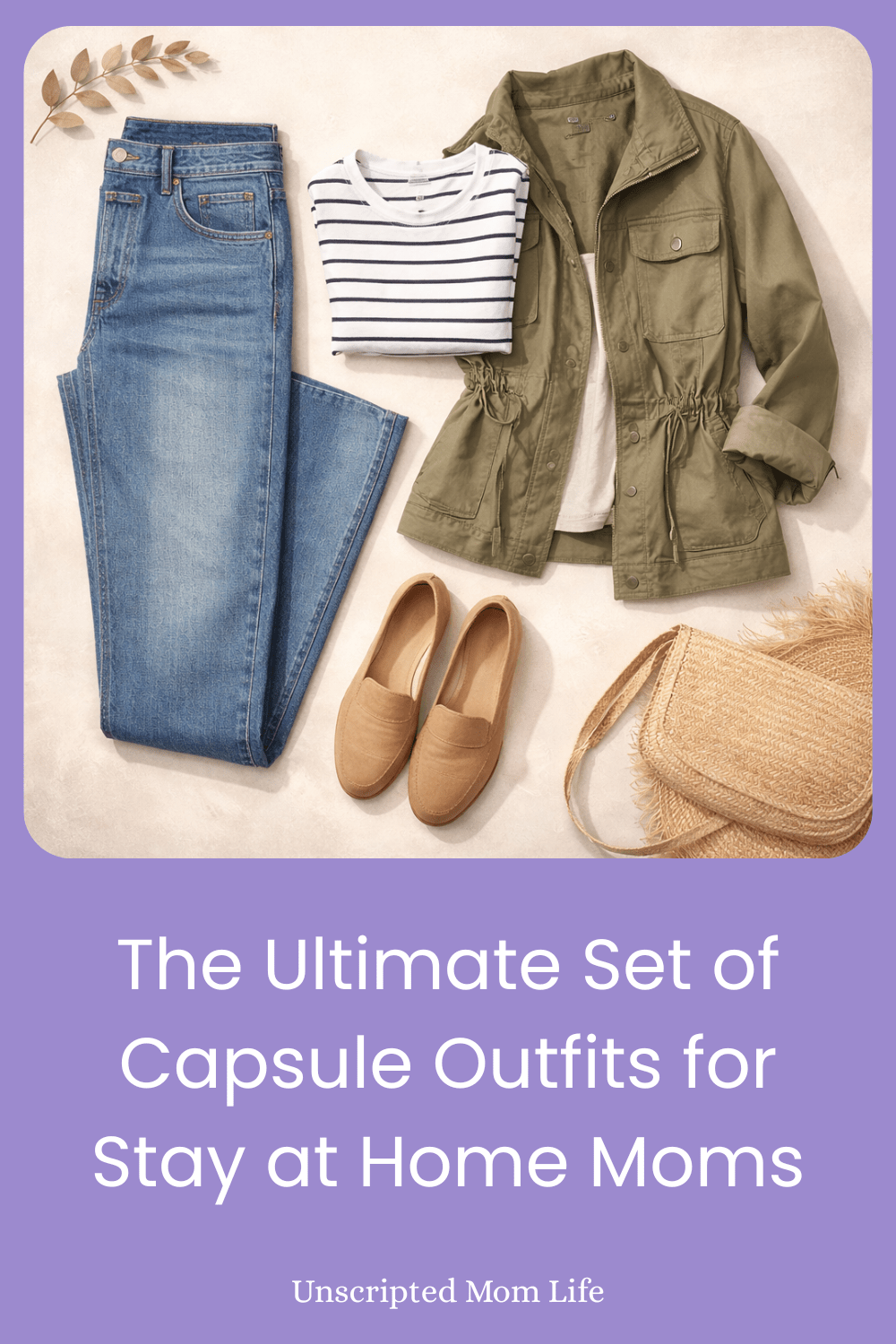 Capsule Outfits for Moms pin