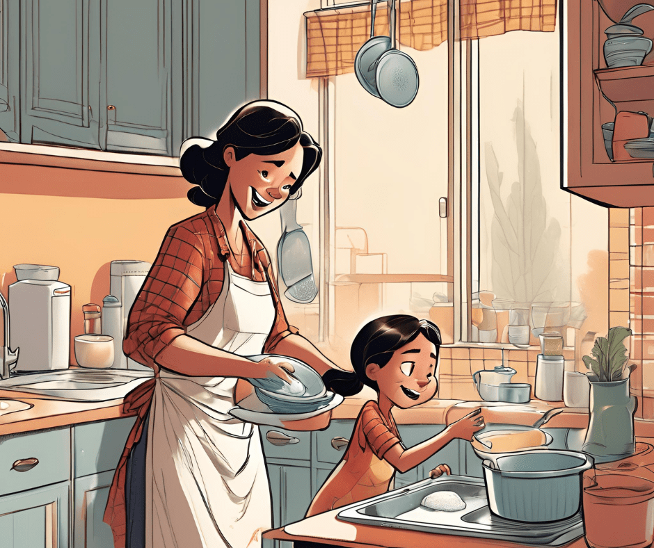 15 Minute Hacks for Busy Moms dishes