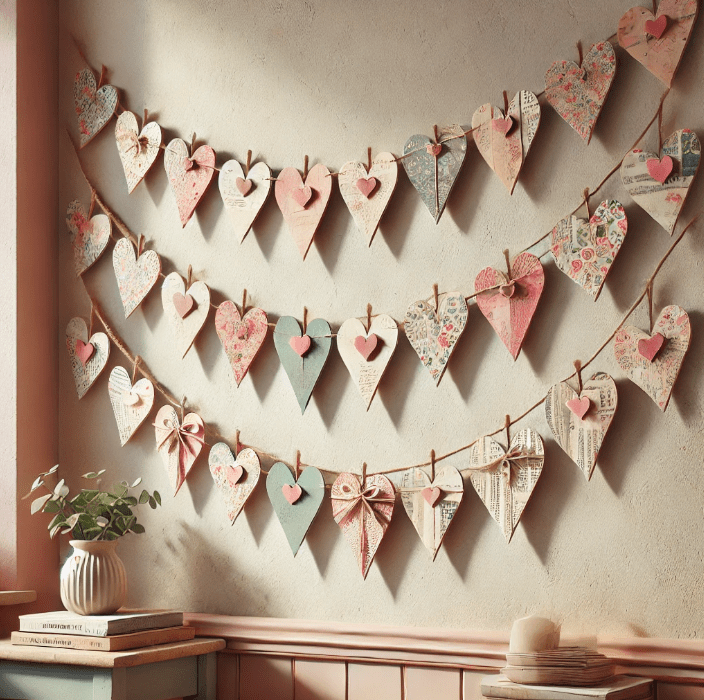 Valentine’s Day Decor Heart Garland