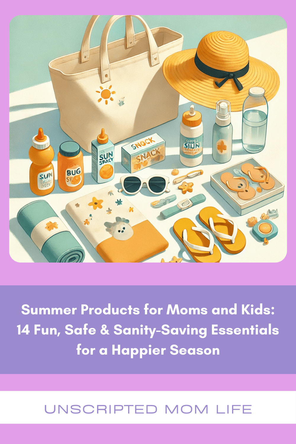 Summer Products for Moms and Kids pin
