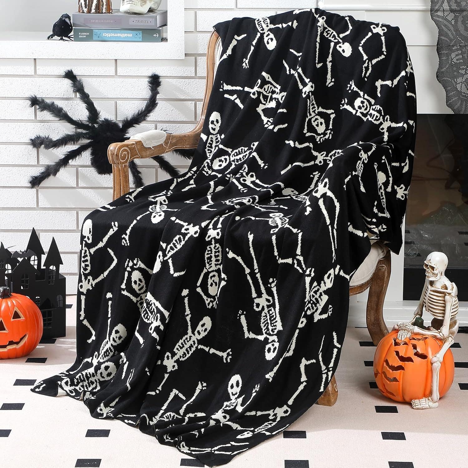 Halloween Decor Alternatives for Moms on a Budget skeleton